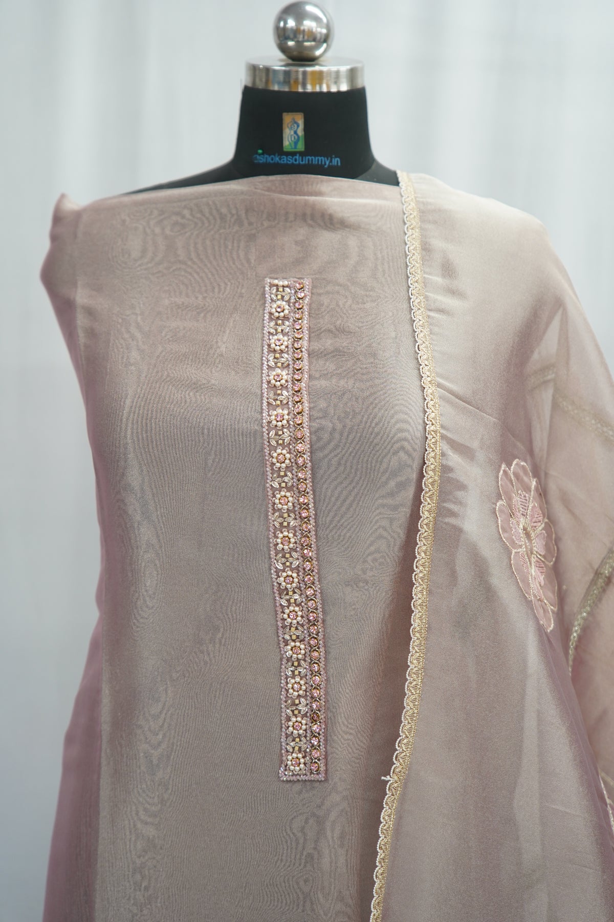 Nooria silk top and dupatta, Upada silk bottom, hand and thread work