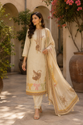Burberry tissue silk machine and hand embroidery shirt and dupatta Upada silk bottom