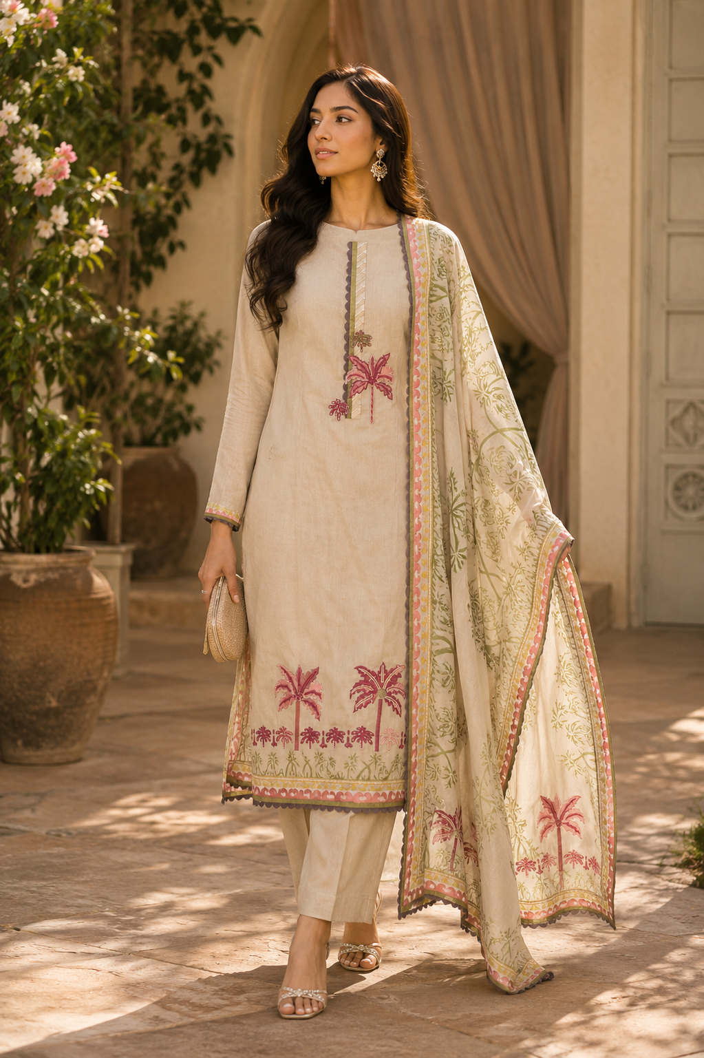 Unstitched Suits for Women in elegant ethnic design