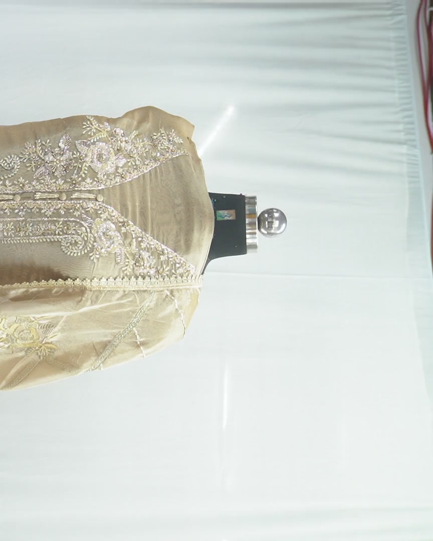Tatwam silk top and dupatta, bottom Upada silk, thread and hand work